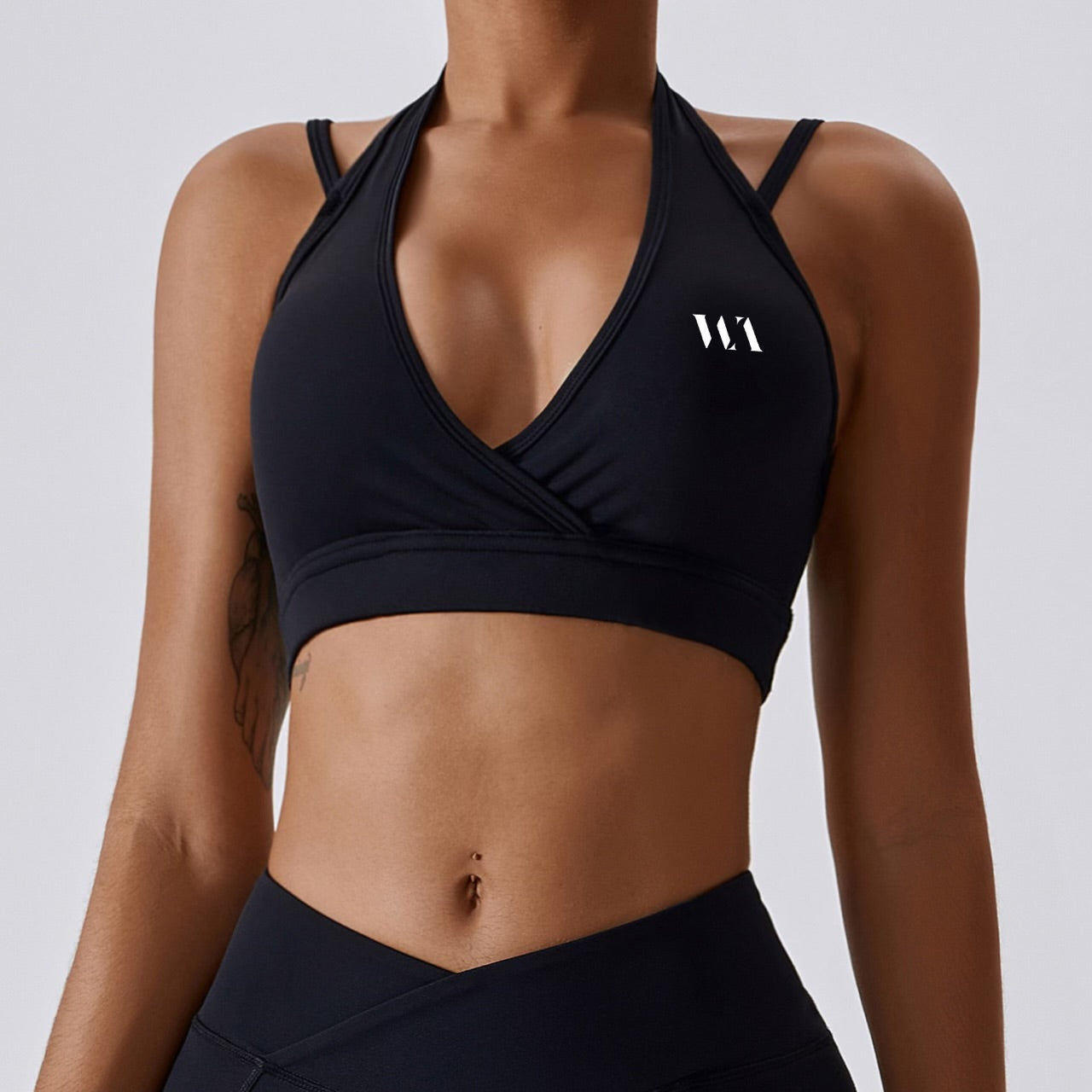 Plunge Sports Bra shorts set