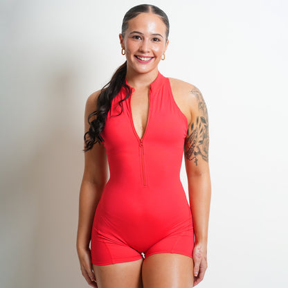 Active Zip-Up Romper