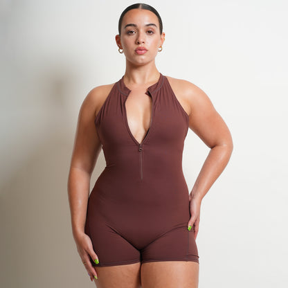 Active Zip-Up Romper