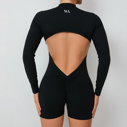 Long Sleeve V Jumpsuit