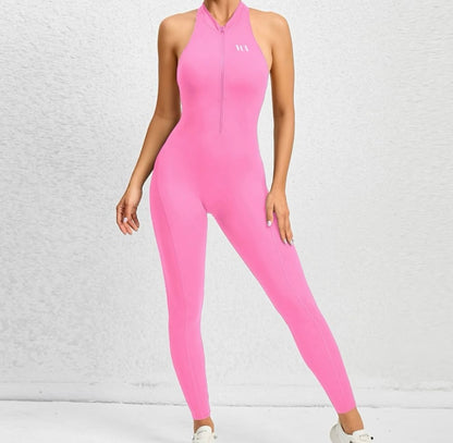 Active Zip-Up Jumpsuit